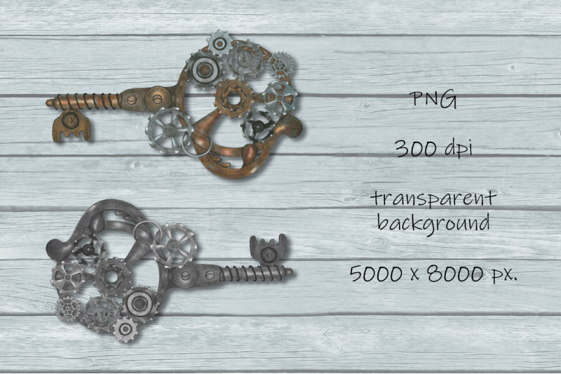 steampunk-key-sublimation-png-design