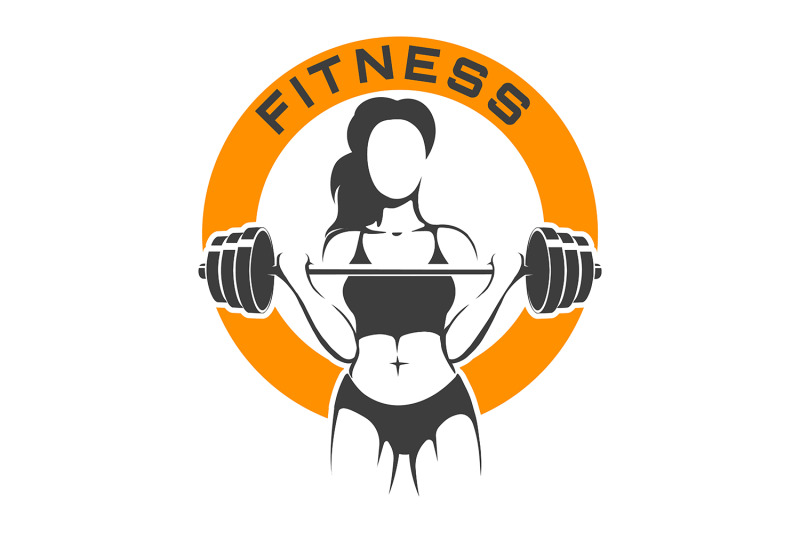 athletic-woman-with-barbell-fitness-logo-on-white-background