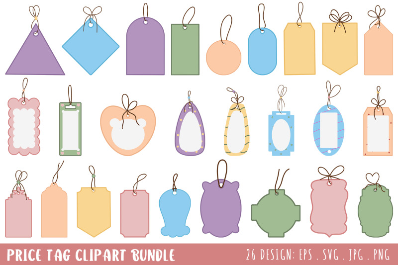 price-tag-bundle-26-blank-price-clipart