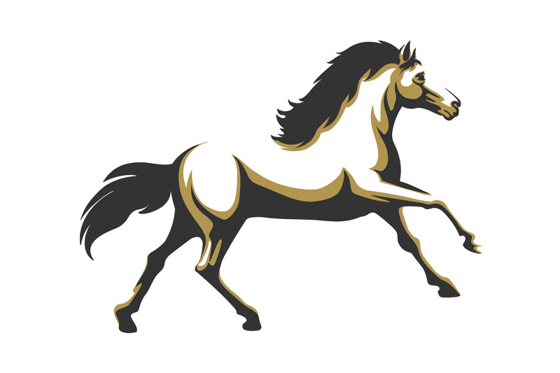running-horse-illustration-isolated-on-white-background