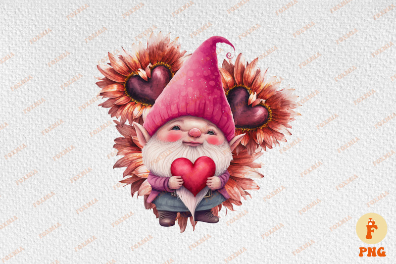 happy-valentine-gnome-amp-heart-sunflowers