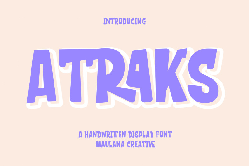 atraks-handwritten-display-font