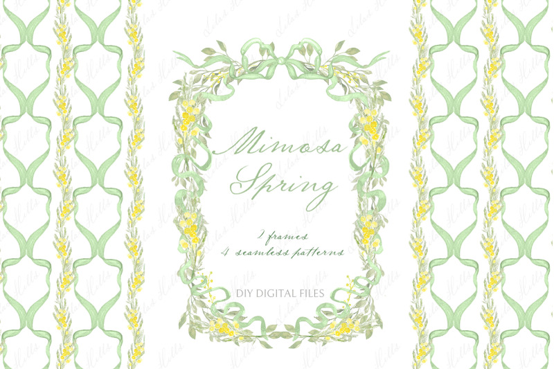 mimosa-greenery-spring-baby