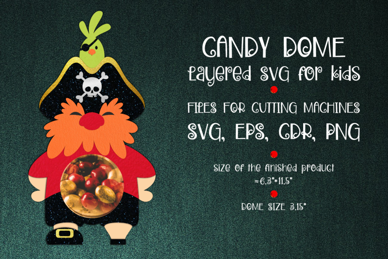 pirate-candy-dome-paper-craft-template