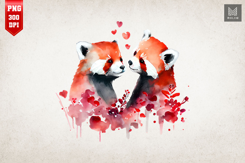 lovely-couple-red-panda-valentine