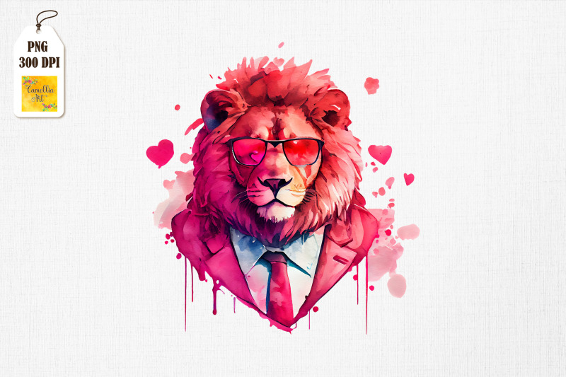 badass-gangster-lion-valentine-039-s-day