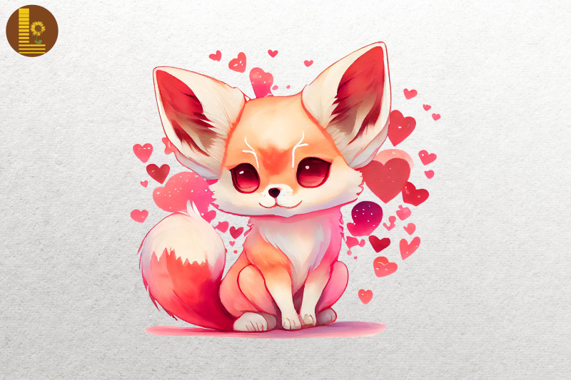 lovely-cute-baby-fennec-fox-valentine