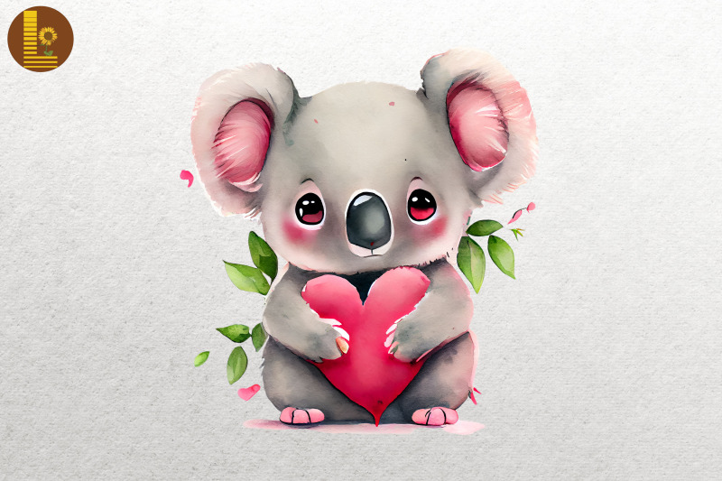 lovely-cute-baby-koala-valentine-039-s-day