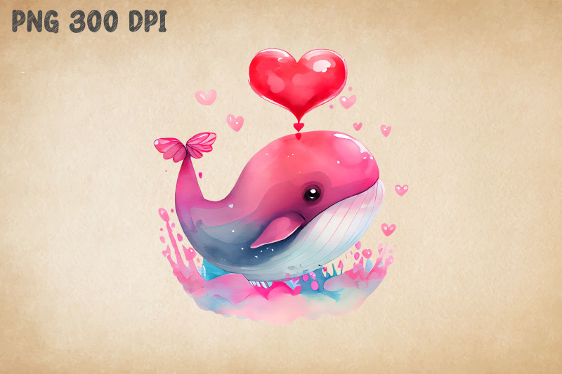 cute-whale-pink-heart-valentine