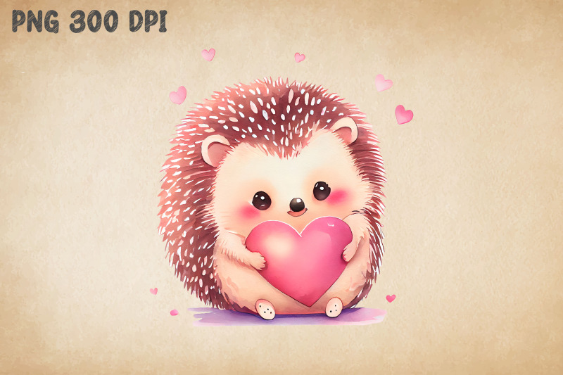 cute-hedgehog-hugging-heart-valentine