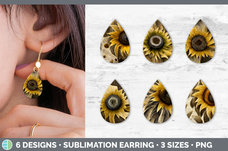 sunflower-teardrop-earring-sublimation-designs-bundle