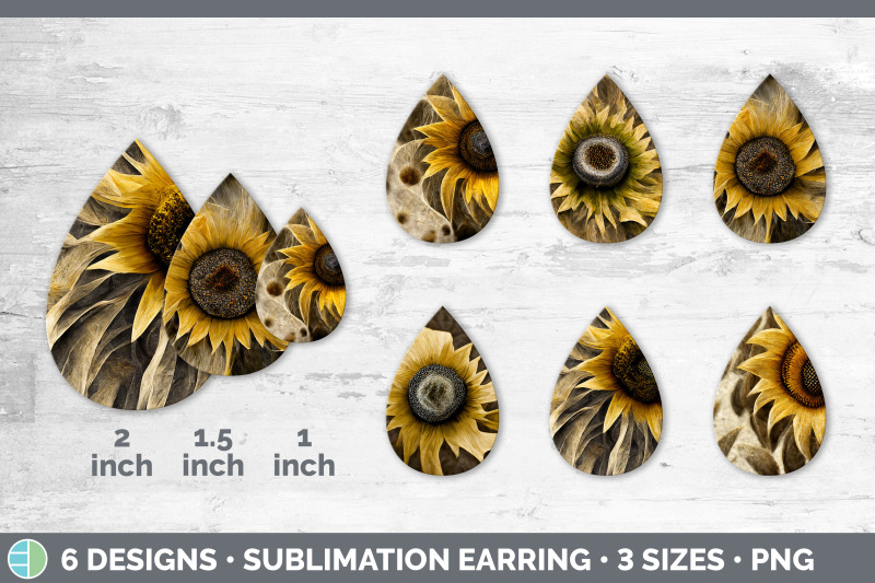 sunflower-teardrop-earring-sublimation-designs-bundle