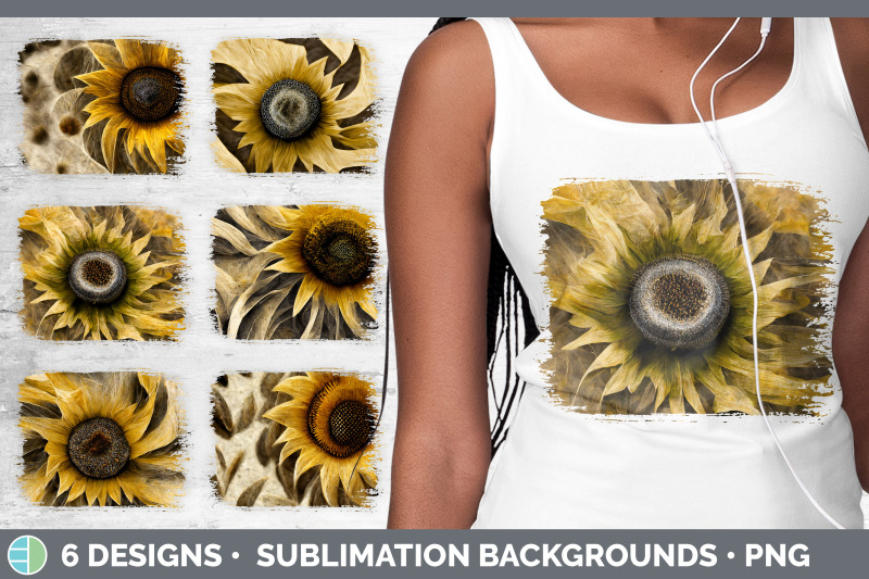 sunflower-distressed-sublimation-background-panel