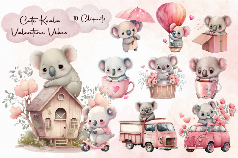 cute-valentine-koala-cliparts-bundle