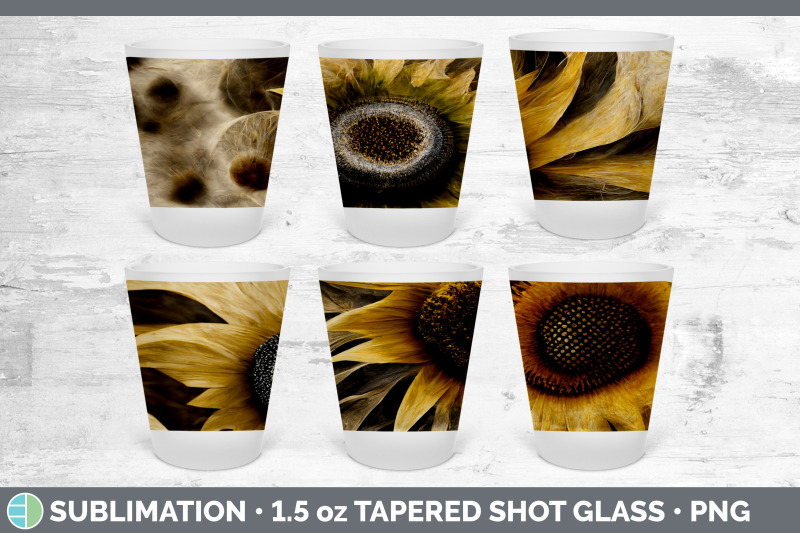 sunflower-shot-glass-sublimation-shot-glass-1-5oz-tapered