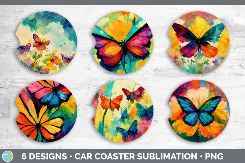 watercolor-butterfly-car-coaster-sublimation-designs-bundle