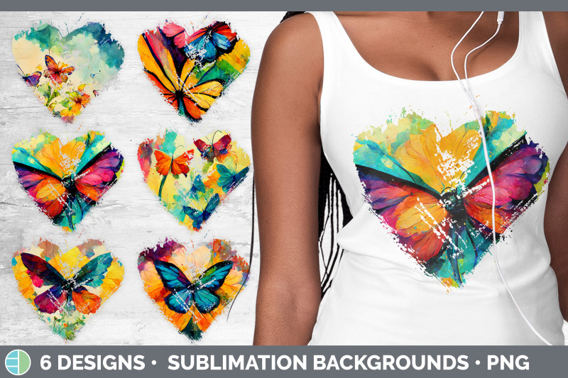 watercolor-butterfly-heart-distressed-clipart-sublimation-designs