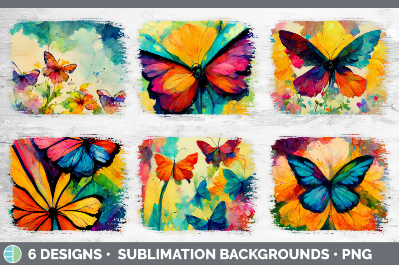 watercolor-butterfly-distressed-sublimation-background-panel