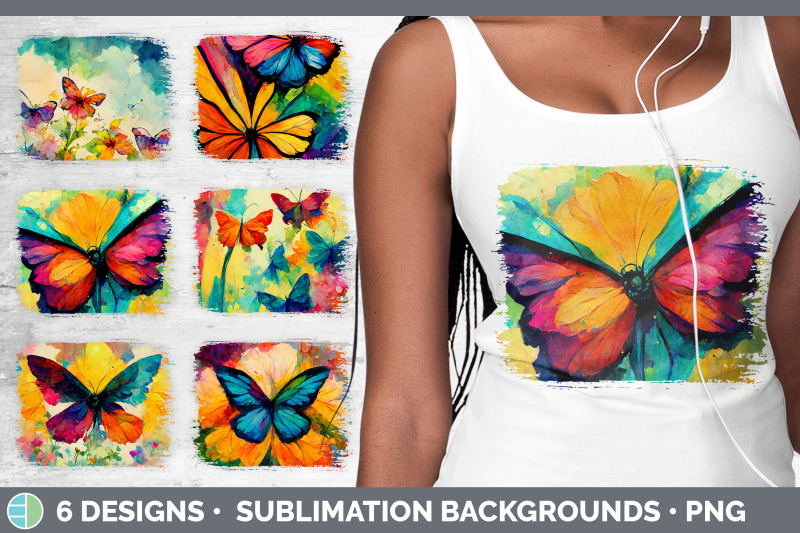 watercolor-butterfly-distressed-sublimation-background-panel