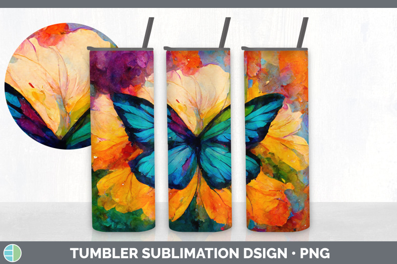 watercolor-butterfly-tumbler-sublimation-bundle