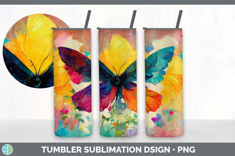 watercolor-butterfly-tumbler-sublimation-bundle