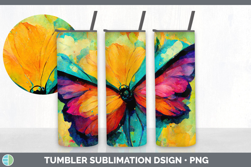 watercolor-butterfly-tumbler-sublimation-bundle