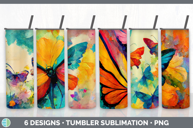 watercolor-butterfly-tumbler-sublimation-bundle