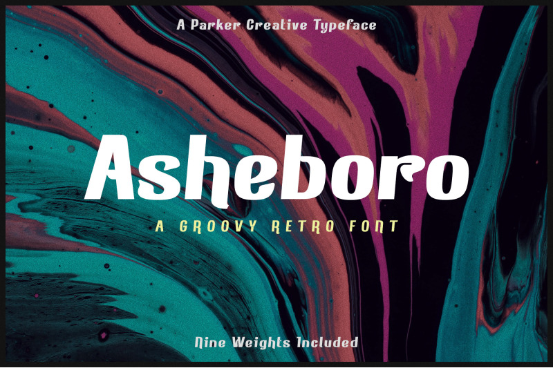 asheboro-groovy-retro-font
