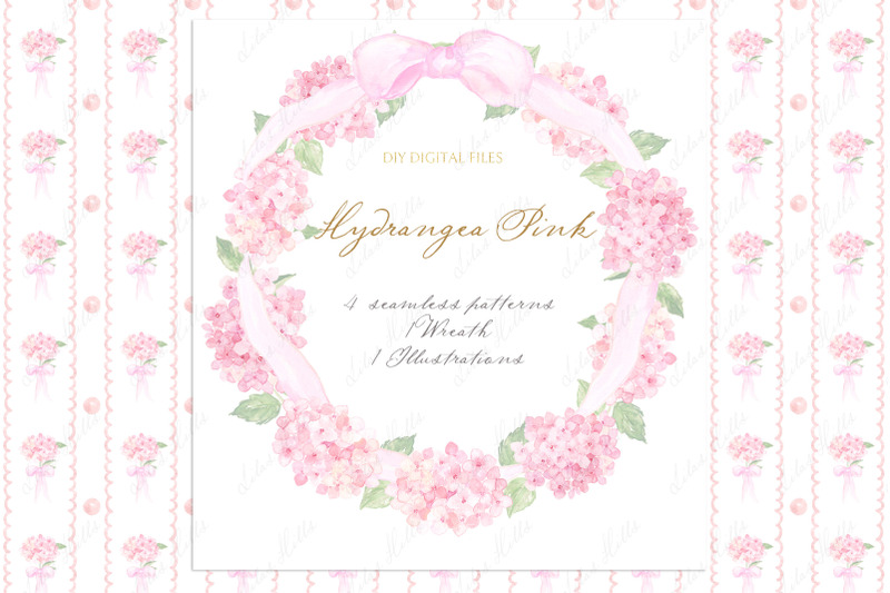 hydrangea-pink-watercolor