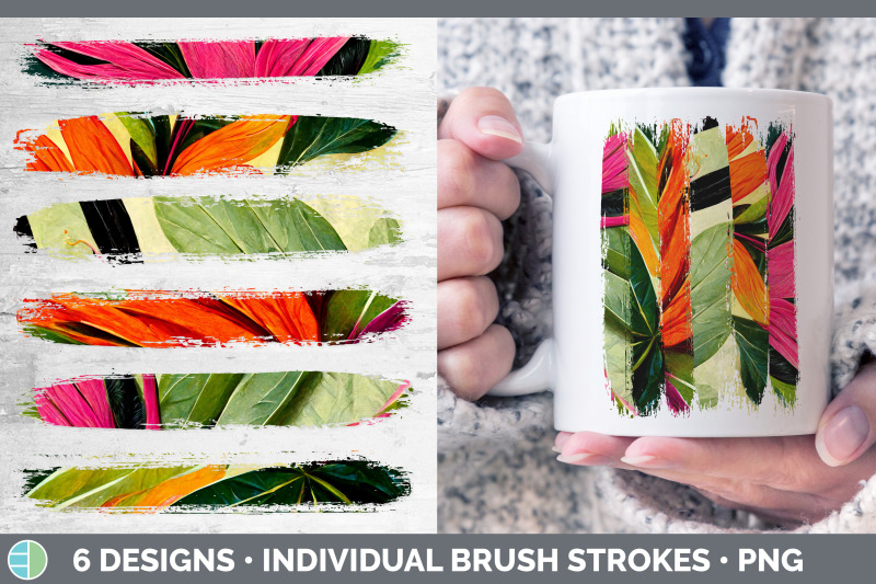 tropical-leaves-brush-strokes-png-sublimation-designs