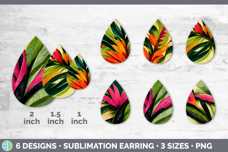 tropical-leaves-teardrop-earring-sublimation-designs-bundle