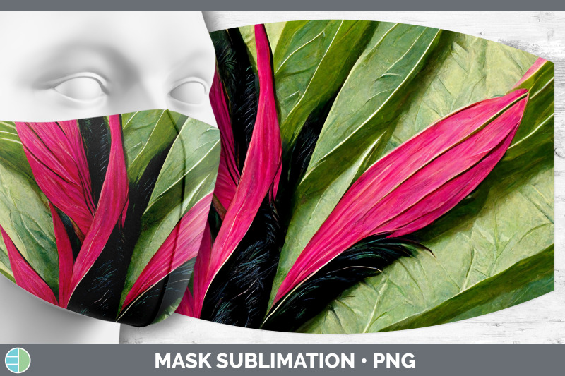 tropical-leaves-mask-sublimation-bundle-face-mask-designs