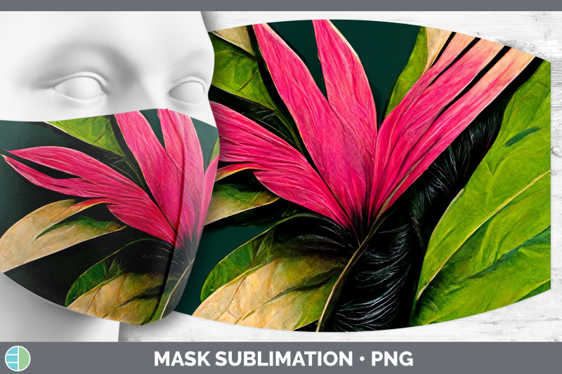 tropical-leaves-mask-sublimation-bundle-face-mask-designs