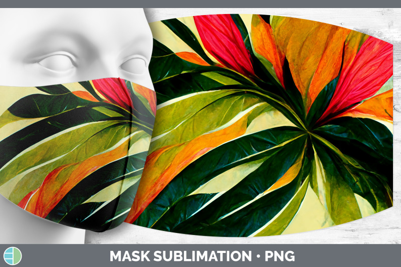 tropical-leaves-mask-sublimation-bundle-face-mask-designs