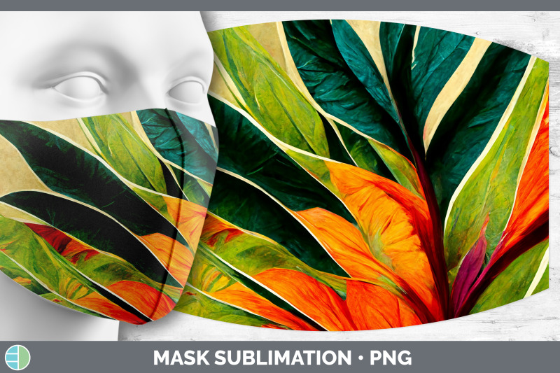 tropical-leaves-mask-sublimation-bundle-face-mask-designs