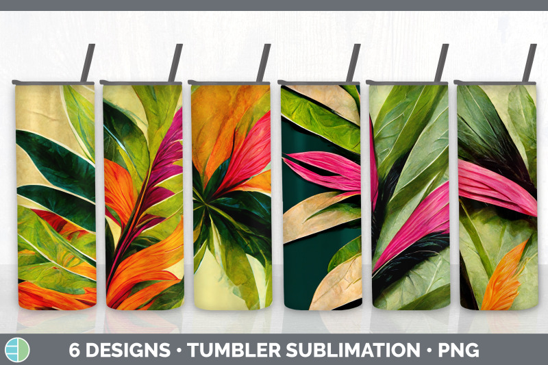 tropical-leaves-tumbler-sublimation-bundle