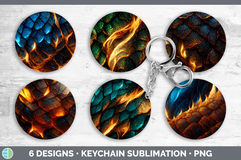 dragon-scale-keychain-bundle-keyring-sublimation-designs