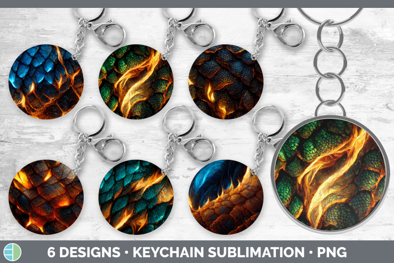 dragon-scale-keychain-bundle-keyring-sublimation-designs