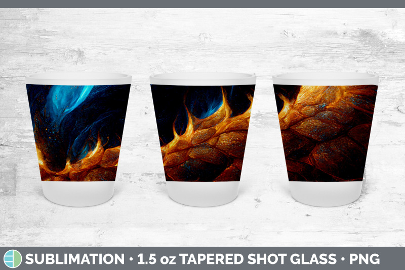 dragon-scale-shot-glass-sublimation-shot-glass-1-5oz-tapered