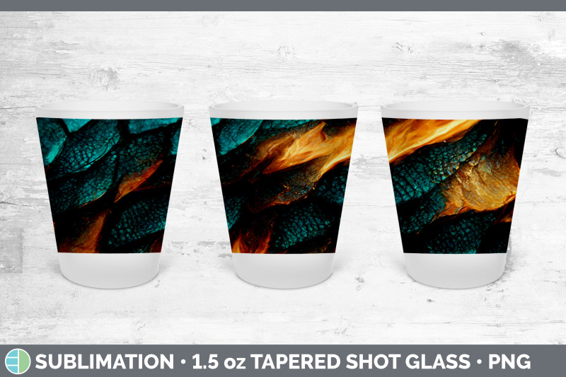 dragon-scale-shot-glass-sublimation-shot-glass-1-5oz-tapered