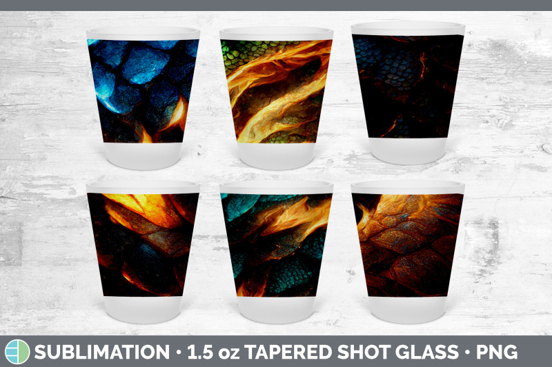 dragon-scale-shot-glass-sublimation-shot-glass-1-5oz-tapered