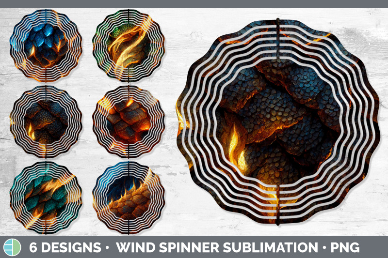 dragon-scale-painted-wind-spinner-sublimation-designs-bundle