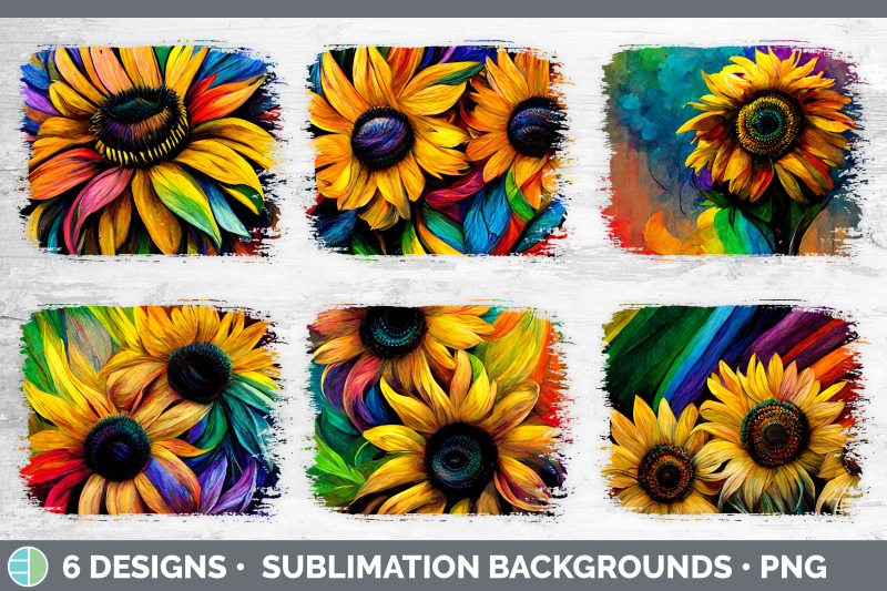 rainbow-sunflower-distressed-sublimation-background-panel