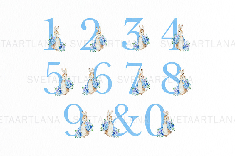 peter-rabbit-blue-floral-numbers-png