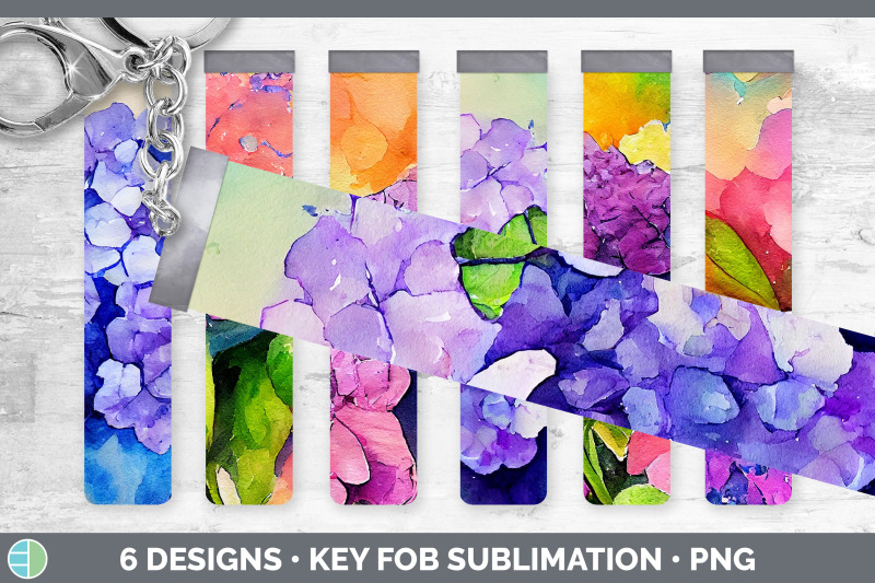 hydrangea-key-fob-wristlet-sublimation