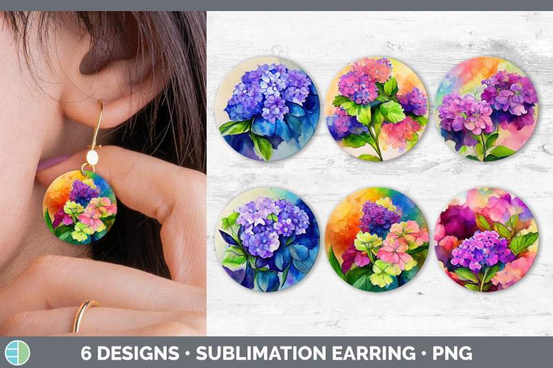 hydrangea-round-earring-sublimation-designs-bundle