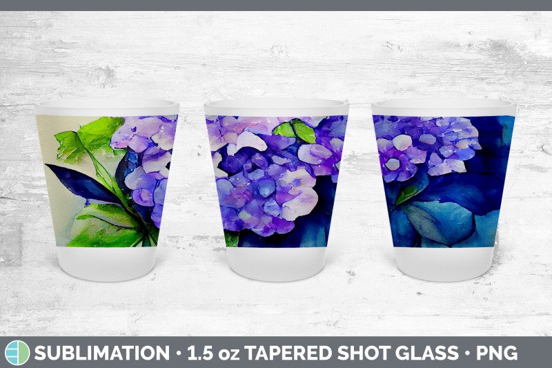 hydrangea-shot-glass-sublimation-shot-glass-1-5oz-tapered