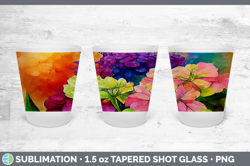 hydrangea-shot-glass-sublimation-shot-glass-1-5oz-tapered