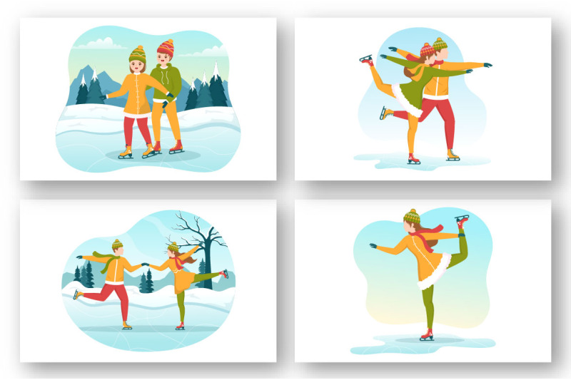 12-skating-on-ice-rink-illustration