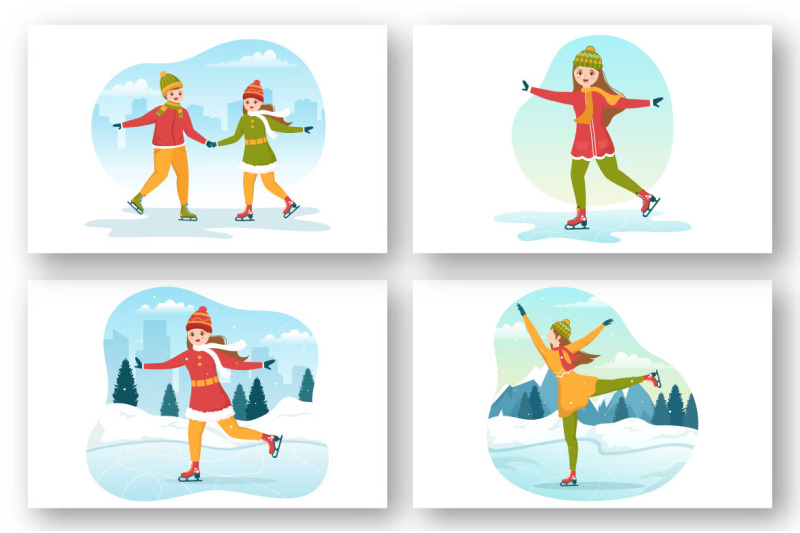 12-skating-on-ice-rink-illustration